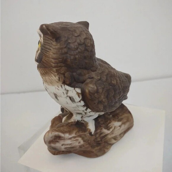 Vintage Homco Owl Ceramic Figurine Statue Painted 5" #1114 - Picture 5 of 8
